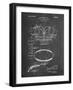 PP219-Chalkboard Football Shoulder Pads 1925 Patent Poster-Cole Borders-Framed Giclee Print