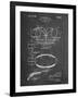 PP219-Chalkboard Football Shoulder Pads 1925 Patent Poster-Cole Borders-Framed Giclee Print