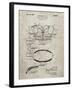 PP219-Sandstone Football Shoulder Pads 1925 Patent Poster-Cole Borders-Framed Giclee Print