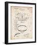 PP219-Vintage Parchment Football Shoulder Pads 1925 Patent Poster-Cole Borders-Framed Giclee Print