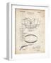 PP219-Vintage Parchment Football Shoulder Pads 1925 Patent Poster-Cole Borders-Framed Giclee Print