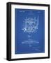 PP220-Blueprint Model A Ford Pickup Truck Engine Poster-Cole Borders-Framed Giclee Print