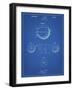 PP222-Blueprint Basketball 1929 Game Ball Patent Poster-Cole Borders-Framed Giclee Print