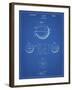 PP222-Blueprint Basketball 1929 Game Ball Patent Poster-Cole Borders-Framed Giclee Print