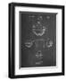 PP222-Chalkboard Basketball 1929 Game Ball Patent Poster-Cole Borders-Framed Giclee Print