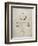 PP222-Sandstone Basketball 1929 Game Ball Patent Poster-Cole Borders-Framed Giclee Print