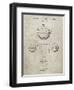 PP222-Sandstone Basketball 1929 Game Ball Patent Poster-Cole Borders-Framed Giclee Print