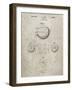 PP222-Sandstone Basketball 1929 Game Ball Patent Poster-Cole Borders-Framed Giclee Print