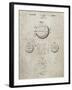 PP222-Sandstone Basketball 1929 Game Ball Patent Poster-Cole Borders-Framed Giclee Print