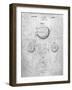 PP222-Slate Basketball 1929 Game Ball Patent Poster-Cole Borders-Framed Premium Giclee Print