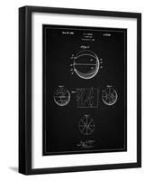 PP222-Vintage Black Basketball 1929 Game Ball Patent Poster-Cole Borders-Framed Giclee Print