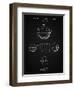 PP222-Vintage Black Basketball 1929 Game Ball Patent Poster-Cole Borders-Framed Giclee Print