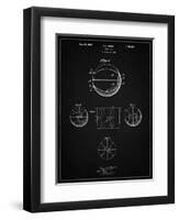 PP222-Vintage Black Basketball 1929 Game Ball Patent Poster-Cole Borders-Framed Giclee Print