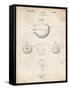 PP222-Vintage Parchment Basketball 1929 Game Ball Patent Poster-Cole Borders-Framed Stretched Canvas