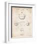 PP222-Vintage Parchment Basketball 1929 Game Ball Patent Poster-Cole Borders-Framed Giclee Print