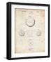 PP222-Vintage Parchment Basketball 1929 Game Ball Patent Poster-Cole Borders-Framed Giclee Print