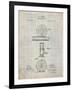 PP225-Antique Grid Parchment Orvis 1874 Fly Fishing Reel Patent Poster-Cole Borders-Framed Giclee Print