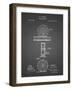 PP225-Black Grid Orvis 1874 Fly Fishing Reel Patent Poster-Cole Borders-Framed Giclee Print