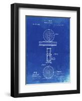 PP225-Faded Blueprint Orvis 1874 Fly Fishing Reel Patent Poster-Cole Borders-Framed Giclee Print