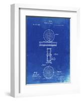 PP225-Faded Blueprint Orvis 1874 Fly Fishing Reel Patent Poster-Cole Borders-Framed Giclee Print