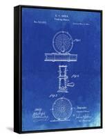 PP225-Faded Blueprint Orvis 1874 Fly Fishing Reel Patent Poster-Cole Borders-Framed Stretched Canvas