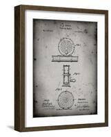 PP225-Faded Grey Orvis 1874 Fly Fishing Reel Patent Poster-Cole Borders-Framed Giclee Print