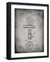 PP225-Faded Grey Orvis 1874 Fly Fishing Reel Patent Poster-Cole Borders-Framed Giclee Print