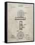 PP225-Sandstone Orvis 1874 Fly Fishing Reel Patent Poster-Cole Borders-Framed Stretched Canvas