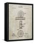 PP225-Sandstone Orvis 1874 Fly Fishing Reel Patent Poster-Cole Borders-Framed Stretched Canvas