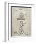 PP225-Sandstone Orvis 1874 Fly Fishing Reel Patent Poster-Cole Borders-Framed Giclee Print