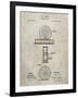 PP225-Sandstone Orvis 1874 Fly Fishing Reel Patent Poster-Cole Borders-Framed Giclee Print