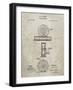 PP225-Sandstone Orvis 1874 Fly Fishing Reel Patent Poster-Cole Borders-Framed Giclee Print