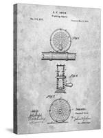 PP225-Slate Orvis 1874 Fly Fishing Reel Patent Poster-Cole Borders-Stretched Canvas