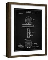 PP225-Vintage Black Orvis 1874 Fly Fishing Reel Patent Poster-Cole Borders-Framed Giclee Print