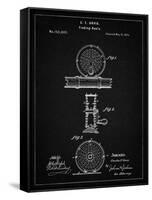 PP225-Vintage Black Orvis 1874 Fly Fishing Reel Patent Poster-Cole Borders-Framed Stretched Canvas