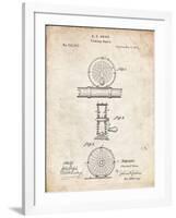 PP225-Vintage Parchment Orvis 1874 Fly Fishing Reel Patent Poster-Cole Borders-Framed Giclee Print