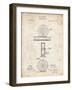 PP225-Vintage Parchment Orvis 1874 Fly Fishing Reel Patent Poster-Cole Borders-Framed Giclee Print