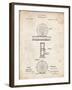 PP225-Vintage Parchment Orvis 1874 Fly Fishing Reel Patent Poster-Cole Borders-Framed Giclee Print