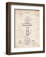 PP225-Vintage Parchment Orvis 1874 Fly Fishing Reel Patent Poster-Cole Borders-Framed Giclee Print