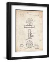 PP225-Vintage Parchment Orvis 1874 Fly Fishing Reel Patent Poster-Cole Borders-Framed Giclee Print