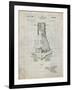 PP229-Antique Grid Parchment NASA Space Capsule 1959 Patent Poster-Cole Borders-Framed Giclee Print