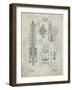 PP23 Antique Grid Parchment-Borders Cole-Framed Giclee Print