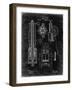 PP23 Black Grunge-Borders Cole-Framed Giclee Print