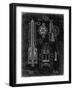 PP23 Black Grunge-Borders Cole-Framed Giclee Print