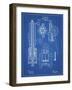 PP23 Blueprint-Borders Cole-Framed Giclee Print