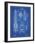 PP23 Blueprint-Borders Cole-Framed Giclee Print