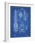 PP23 Blueprint-Borders Cole-Framed Giclee Print