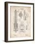 PP23 Vintage Parchment-Borders Cole-Framed Giclee Print
