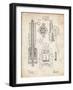 PP23 Vintage Parchment-Borders Cole-Framed Giclee Print