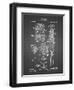 PP230-Black Grid Robert Goddard Rocket Patent Poster-Cole Borders-Framed Giclee Print